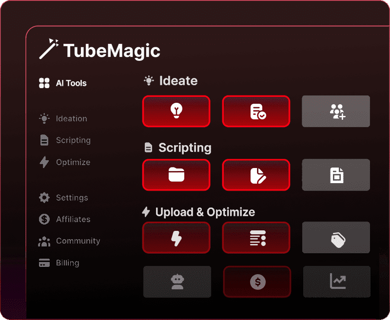TubeMagic Dashboard